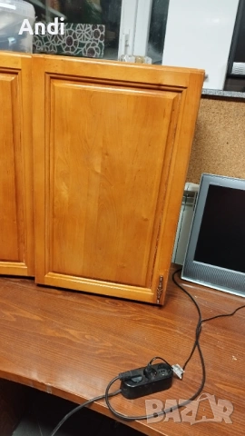 Кухненски шкафофе горен ред с врати от масив цвят череша 80/50 - 54/32см, снимка 12 - Кухни - 53091150