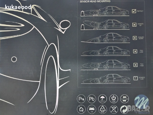 Комплект Сензор за парктроник със зумер - Универсален, снимка 4 - Аксесоари и консумативи - 54135063