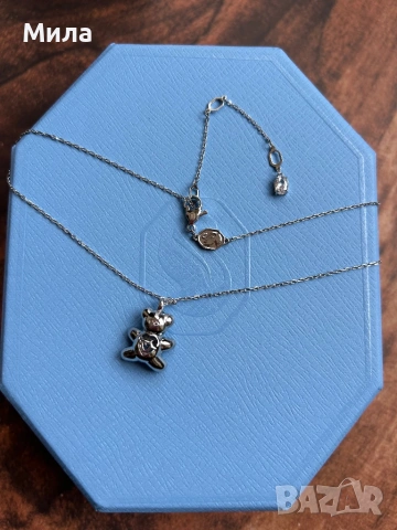 Swarovski - колие Teddy / Синьо мече ( НОВО ), снимка 4 - Колиета, медальони, синджири - 54282613