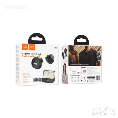 Микрофон Hoco L22, снимка 5 - Селфи стикове, аксесоари - 52477209