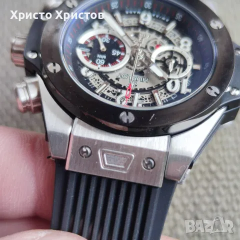 HUBLOT Мъжки луксозен часовник HUBLOT Big Bang Unico Titanium Ceramic , снимка 8 - Мъжки - 48725471