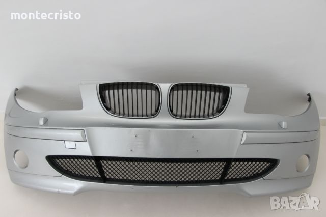 Предна броня BMW E87 Serie 1 (2004-2007г.) 51117151823 с отвори за пръскалки, снимка 1