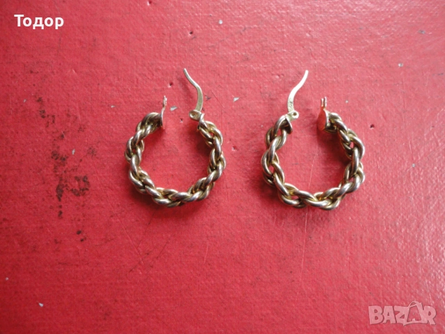 Невероятни позлатени сребърни обеци 925, снимка 6 - Обеци - 54081647