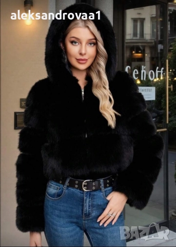 ✨ Пухкаво палто с качулка – ХИТ модел! 