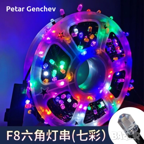 Водоустойчиви Коледни Led лампички Звездно небе - 50 метра 240 светлини, снимка 5 - Декорация за дома - 52892263