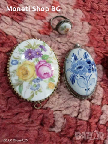 Колекция от накити с порцелан, снимка 6 - Колекции - 42819716