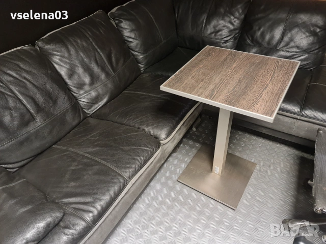  Маса  с крак от неръждаема стомана, снимка 3 - Маси - 34273727