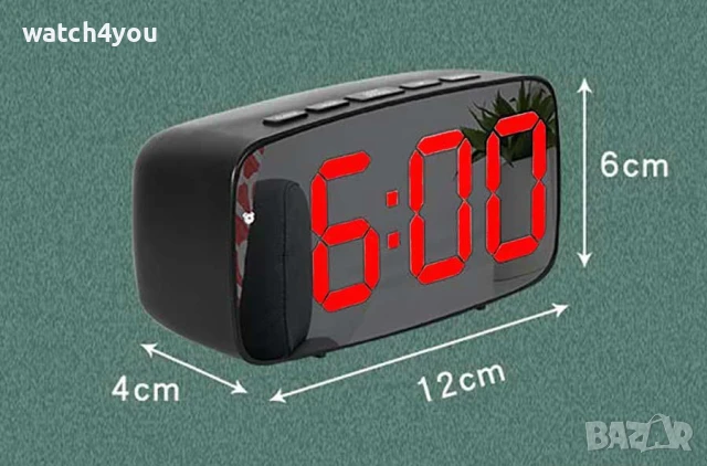 НОВИ СВЕТЕЩИ ЧАСОВНИЦИ. ПОСТОЯННО СВЕТЕЩ LED ЧАСОВНИK С ГОЛЕМИ ЦИФРИ НА ТОК ИЛИ БАТЕРИИ, ТЕРМОМЕТЪР., снимка 4 - Друга електроника - 46573337