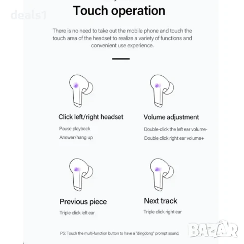 Lenovo ThinkPlus LP5 Bluetooth Безжични Водоустойчиви Слушалки, снимка 8 - Безжични слушалки - 50535332