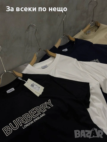 Burberry Мъжка Черна Тениска👕Мъжка Блуза С Къс Ръкав В Черен Цвят Код Mens P.247, снимка 4 - Тениски - 53922547