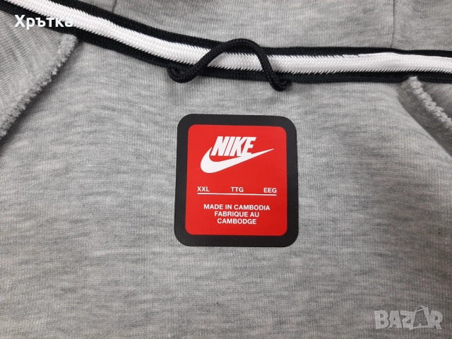 Nike Tech Fleece Windrunner - Оригинално мъжко горнище размер 2XL, снимка 9 - Спортни дрехи, екипи - 53987110