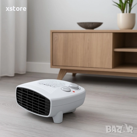 Отоплителна вентилаторна печка Voltz V51970E – 2000W, бял, снимка 2 - Отоплителни печки - 52698610