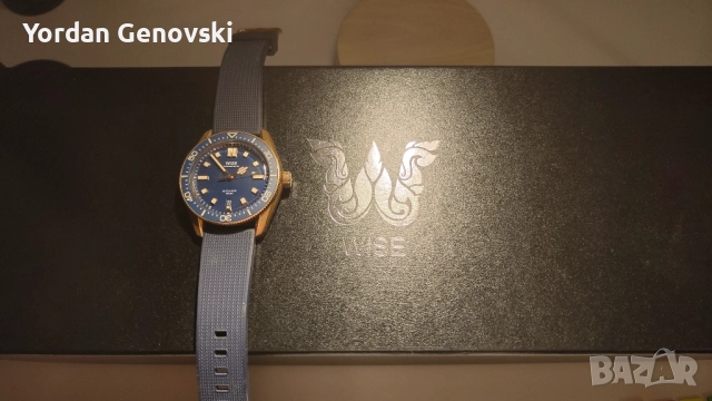Мъжки часовник автоматичен WISE Adamascus Limited Edition Bronze Diver, снимка 9 - Мъжки - 52434294