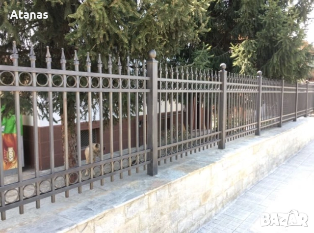 Метална масивна ограда от метални профили и орнаменти, снимка 3 - Железария - 52181007