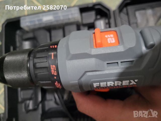 немски безчетков винтоверт Ferrex 20v, снимка 3 - Винтоверти - 45927691