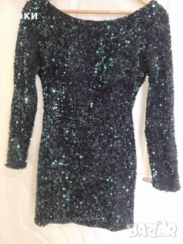 Парти рокля с паети