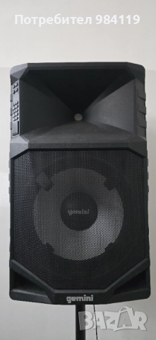 Gemini GSW-T1500PK водоустойчива тонколона със стойка и микрофон, снимка 3 - Тонколони - 51912308