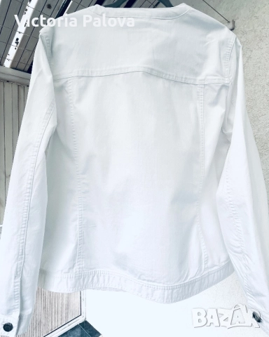 Класическо бяло яке деним премиум, снимка 9 - Якета - 52536458