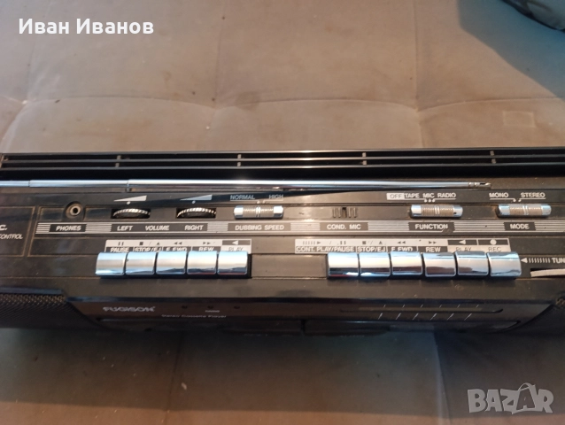 Ретро касетофон FUGISON MI-27 – двоен касетник, снимка 4 - Антикварни и старинни предмети - 52896415