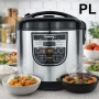 ПРОМО КОМПЛЕКТ XXL Air Fryer SilverCrest 8L + Мултикукър Rosberg R51985E5 5L / 10 програми  , снимка 2