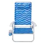 Сгъваем плажен стол Blue Waves с дръжки и възглавница 80x63x83 см S_1248557, снимка 3