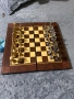 Шах и табла от дърво метални фигури., снимка 2
