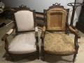 Кресло френски 2 бр масив стил Сецессион, снимка 2