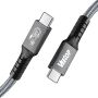 Veetop USB 4 кабел 1 м, 240 W USB C към USB C кабел, Thunderbolt 4 кабел 40 Gbps, с 8K видео