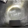 3D LED нощна лампа - табло за съобщения, снимка 4
