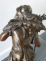 45см-3кг Moreau ЦAM статуетка/стара френска скулптура/фигура на жена-жътварка, снимка 9