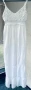 Дълга бяла рокля тънък памук Италия, снимка 2