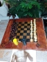 Шах-табла48/48 с фигури,,Стаунтон" и пулове-рисувана, снимка 7