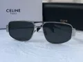 Celine 2024 дамски слънчеви очила овални два цвята сребърни златни, снимка 10