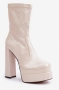 Бежови лачени ботуши, снимка 3