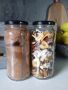стъклени буркани с капачка, за съхранение на хранителни продукти, снимка 1 - Кутии за храна - 45425489