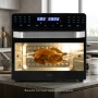 Многофункционален фритюрник с горещ въздух 30L - Мощна 2200W фурна с конвекция, 24 програми, снимка 3