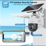 Соларна 10MP 4G безжична PTZ камера с детектор за движение и двупосочно аудио – Модел 2025, снимка 5