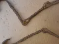 Стара верига за огнище от ковано желязо , здрава, снимка 5
