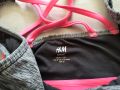 Спортен топ h&m active Black Tank Grey Pink Strap L , снимка 5