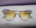 страхотни жълти слънчеви очила с ангелски крила на рамката, снимка 2