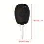 Кутийка за ключ с 3 бутона за Renault/Dacia:Clio,Kangoo,Master, Modus, Trafic, Twingo, острие NE73, снимка 3