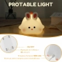 Нощна лед лампа заек Tilihome Rabbit LED Light - сладка заешка лампа, която носи уют, снимка 2