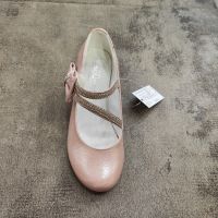 Елегантни детски обувки с токче в розово /Б79, снимка 1 - Детски обувки - 45448392