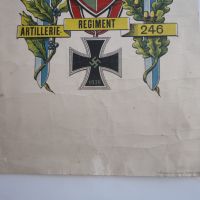 Документ герб емблема 3 райх артилерийски полк , снимка 6 - Колекции - 45338628