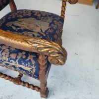 Старинно кресло от XIX век, снимка 6 - Дивани и мека мебел - 45374296