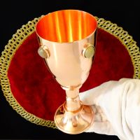 Царски меден бокал,медна чаша за вино. , снимка 2 - Антикварни и старинни предмети - 45511912