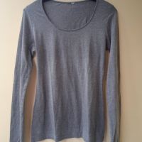 САМО 3 лв. - H&M дамска сива блуза с дълъг ръкав, снимка 3 - Блузи с дълъг ръкав и пуловери - 45342308