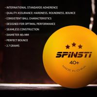 Комплект 24 топки за тенис на маса SPINSTI, Professional , 3 звезди, Оранжев, снимка 2 - Тенис - 45148157