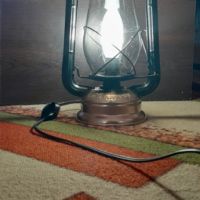 Декоративна лампа от стар газов фенер, снимка 2 - Декорация за дома - 45904263