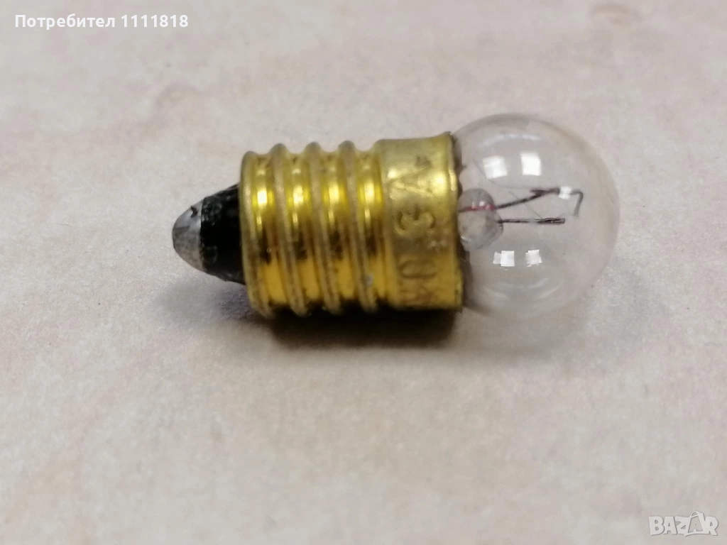 Лампи 6.3V, 0.3A, Е10 - 25бр., снимка 1